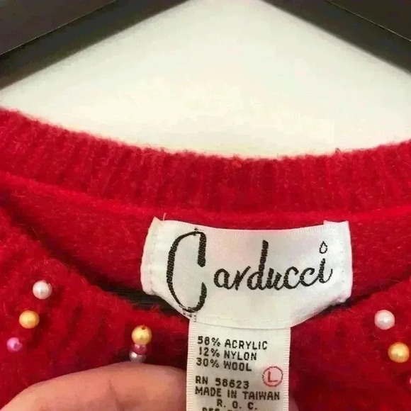 Carducci Vintage Abstract Pom Pom Sweater - Picture 4 of 4